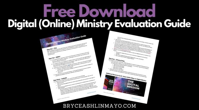 Digital (Online) Ministry Evaluation Guide
